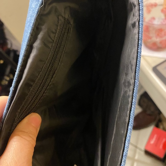 Y2K denim shoulder purse with embroidered whimsy! - Picture 5 of 5